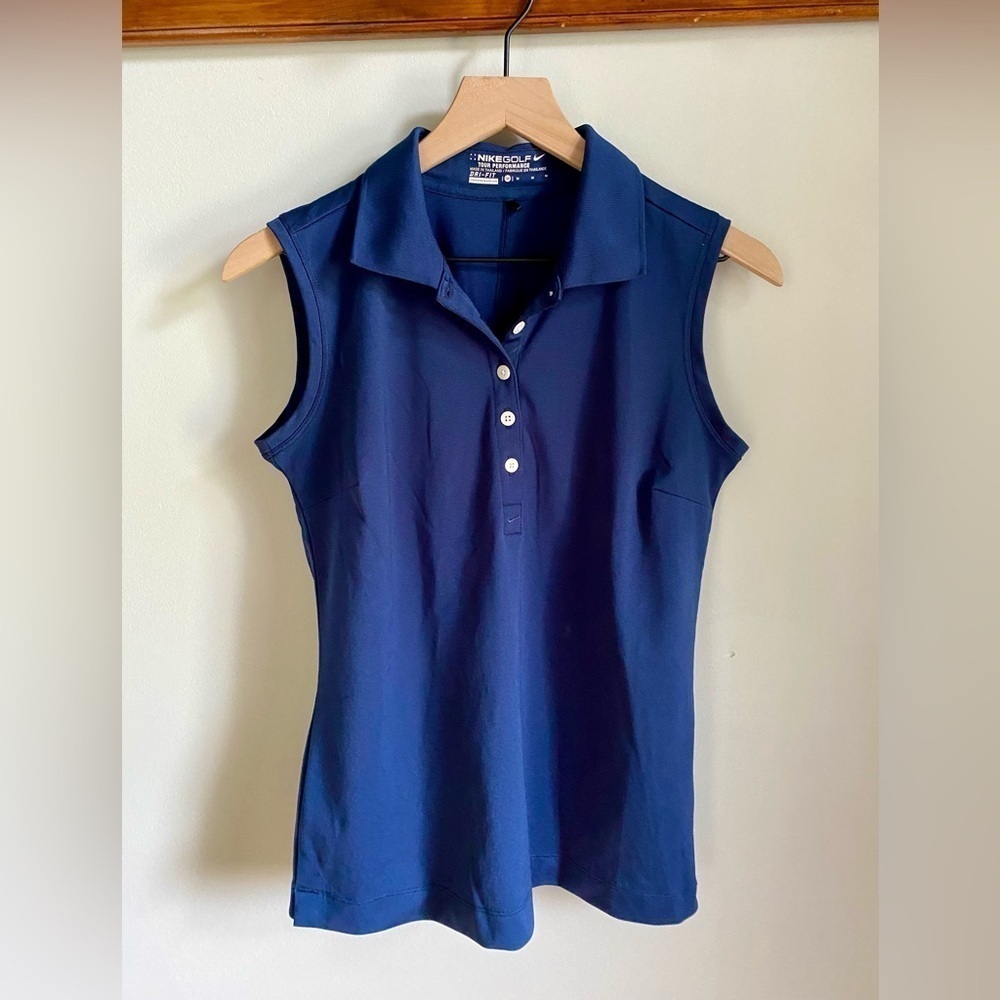 Women’s Nike Dri Fit Golf Polo (Navy) Size Medium